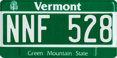 VT license plate NNF528
