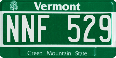 VT license plate NNF529