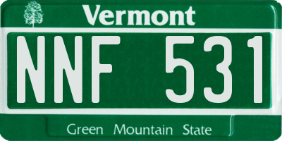 VT license plate NNF531