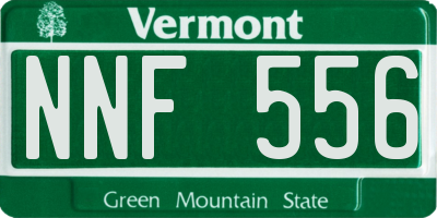 VT license plate NNF556
