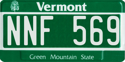 VT license plate NNF569
