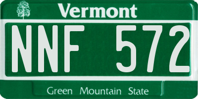 VT license plate NNF572