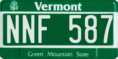 VT license plate NNF587