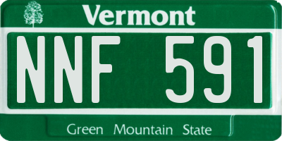 VT license plate NNF591