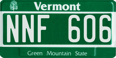 VT license plate NNF606