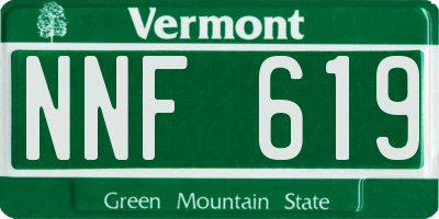 VT license plate NNF619