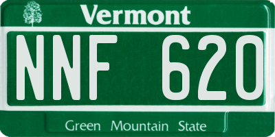 VT license plate NNF620
