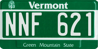 VT license plate NNF621