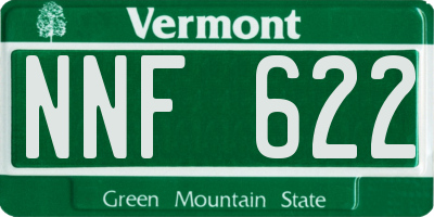 VT license plate NNF622