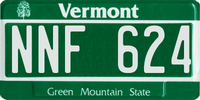 VT license plate NNF624
