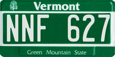 VT license plate NNF627