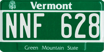 VT license plate NNF628