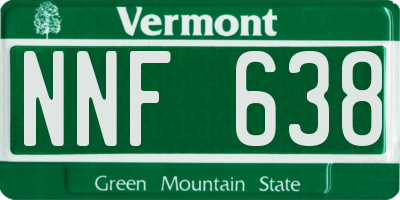 VT license plate NNF638