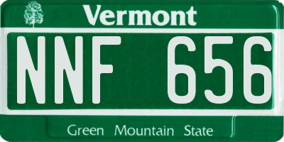 VT license plate NNF656