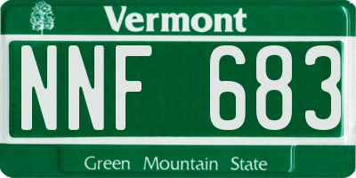 VT license plate NNF683