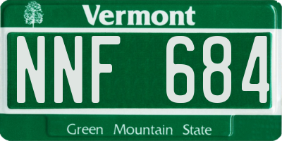 VT license plate NNF684