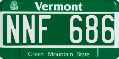 VT license plate NNF686