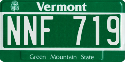 VT license plate NNF719