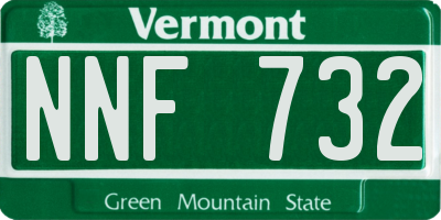 VT license plate NNF732