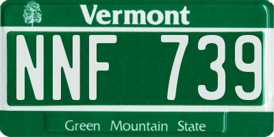 VT license plate NNF739