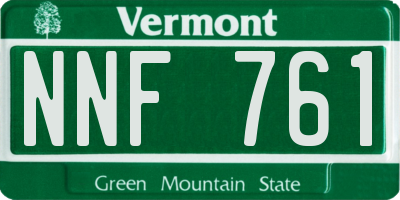 VT license plate NNF761