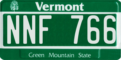 VT license plate NNF766