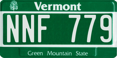 VT license plate NNF779