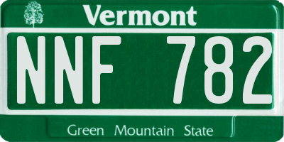 VT license plate NNF782