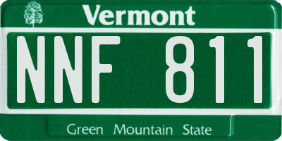 VT license plate NNF811