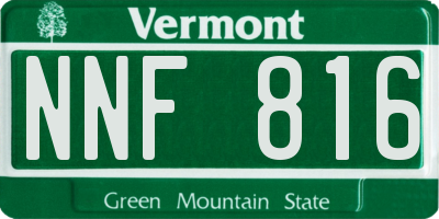 VT license plate NNF816
