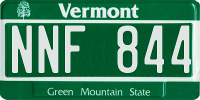 VT license plate NNF844