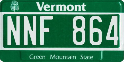 VT license plate NNF864