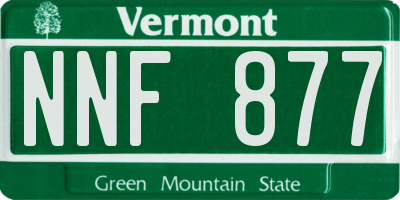 VT license plate NNF877
