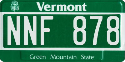 VT license plate NNF878