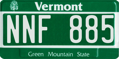 VT license plate NNF885