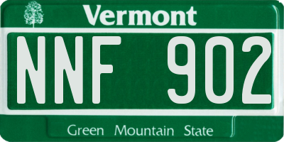 VT license plate NNF902