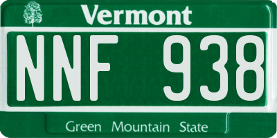 VT license plate NNF938