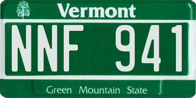 VT license plate NNF941