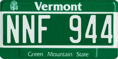 VT license plate NNF944