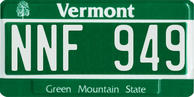VT license plate NNF949