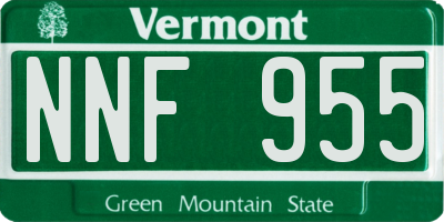 VT license plate NNF955