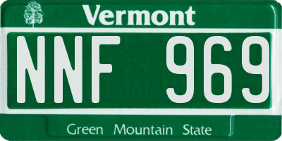 VT license plate NNF969