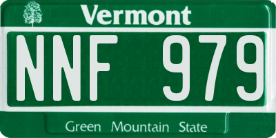 VT license plate NNF979