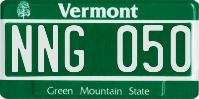 VT license plate NNG050