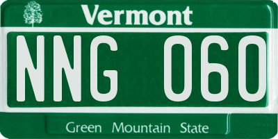 VT license plate NNG060