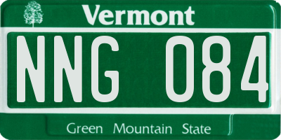 VT license plate NNG084