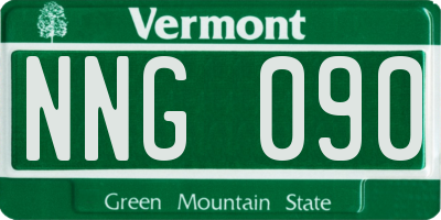 VT license plate NNG090