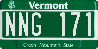 VT license plate NNG171