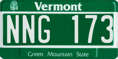 VT license plate NNG173