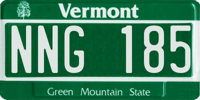 VT license plate NNG185
